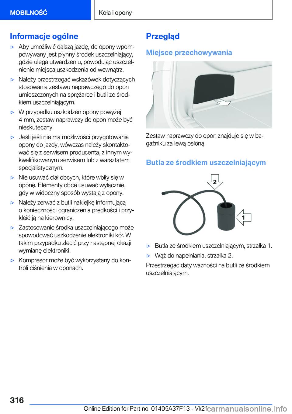 BMW 2 SERIES GRAN COUPE 2022  Instrukcja obsługi (in Polish) �I�n�f�o�r�m�a�c�j�e��o�g�