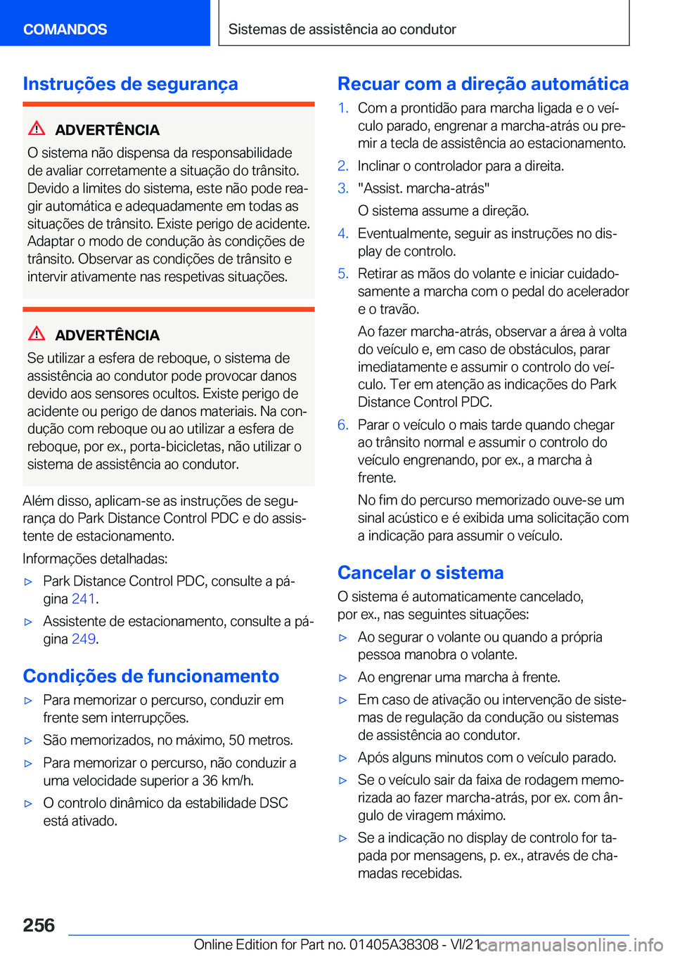 BMW 2 SERIES GRAN COUPE 2022  Manual do condutor (in Portuguese) �I�n�s�t�r�u�