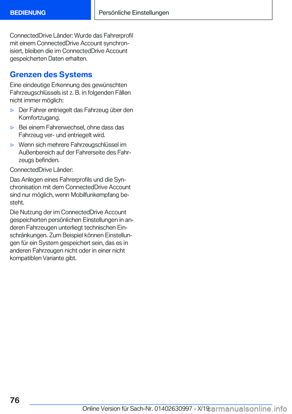 BMW 2 SERIES GRAN COUPE 2020  Betriebsanleitungen (in German) �C�o�n�n�e�c�t�e�d�D�r�i�v�e��L�