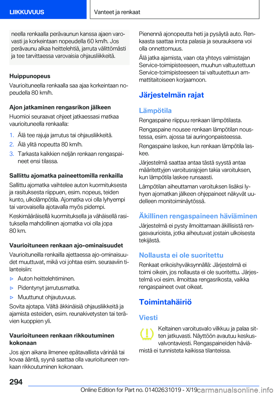 BMW 2 SERIES GRAN COUPE 2020  Omistajan Käsikirja (in Finnish) �n�e�e�l�l�a��r�e�n�k�a�a�l�l�a��p�e�r�