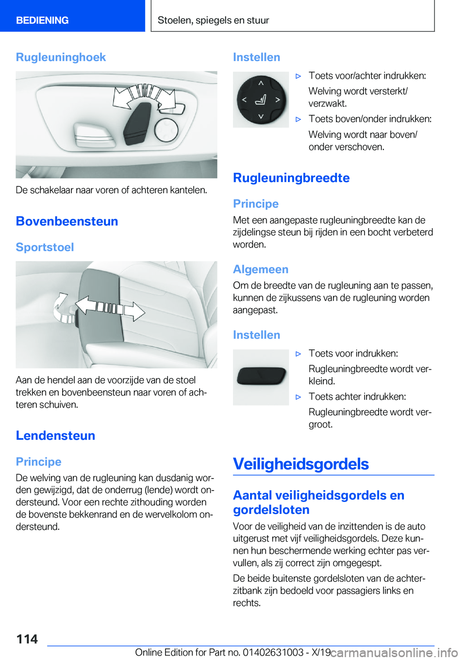 BMW 2 SERIES GRAN COUPE 2020  Instructieboekjes (in Dutch) �R�u�g�l�e�u�n�i�n�g�h�o�e�k
�D�e��s�c�h�a�k�e�l�a�a�r��n�a�a�r��v�o�r�e�n��o�f��a�c�h�t�e�r�e�n��k�a�n�t�e�l�e�n�.�B�o�v�e�n�b�e�e�n�s�t�e�u�n
�S�p�o�r�t�s�t�o�e�l
�A�a�n��d�e��h�e�n�d�e�l��