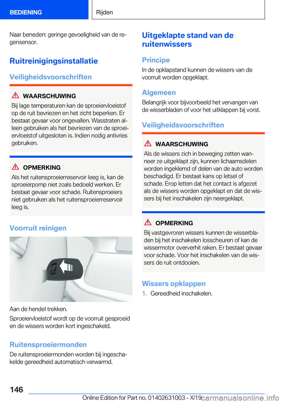 BMW 2 SERIES GRAN COUPE 2020  Instructieboekjes (in Dutch) �N�a�a�r��b�e�n�e�d�e�n�:��g�e�r�i�n�g�e��g�e�v�o�e�l�i�g�h�e�i�d��v�a�n��d�e��r�ej�g�e�n�s�e�n�s�o�r�.
�R�u�i�t�r�e�i�n�i�g�i�n�g�s�i�n�s�t�a�l�l�a�t�i�e �V�e�i�l�i�g�h�e�i�d�s�v�o�o�r�s�c�h�r