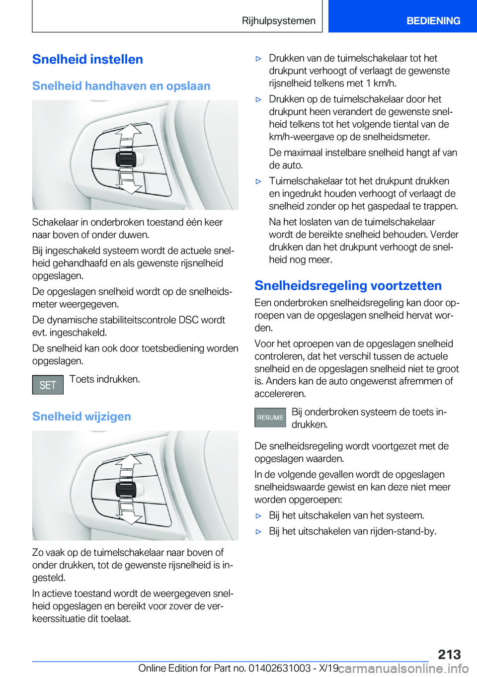 BMW 2 SERIES GRAN COUPE 2020  Instructieboekjes (in Dutch) �S�n�e�l�h�e�i�d��i�n�s�t�e�l�l�e�n
�S�n�e�l�h�e�i�d��h�a�n�d�h�a�v�e�n��e�n��o�p�s�l�a�a�n
�S�c�h�a�k�e�l�a�a�r��i�n��o�n�d�e�r�b�r�o�k�e�n��t�o�e�s�t�a�n�d��