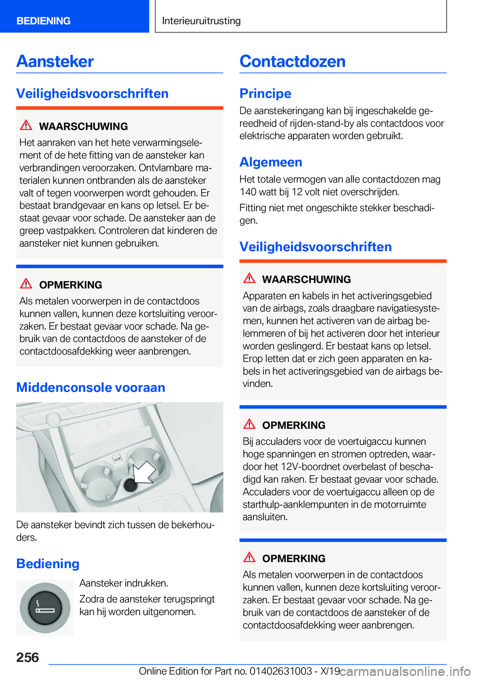 BMW 2 SERIES GRAN COUPE 2020  Instructieboekjes (in Dutch) �A�a�n�s�t�e�k�e�r
�V�e�i�l�i�g�h�e�i�d�s�v�o�o�r�s�c�h�r�i�f�t�e�n
�W�A�A�R�S�C�H�U�W�I�N�G
�H�e�t��a�a�n�r�a�k�e�n��v�a�n��h�e�t��h�e�t�e��v�e�r�w�a�r�m�i�n�g�s�e�l�ej �m�e�n�t��o�f��d�e��h