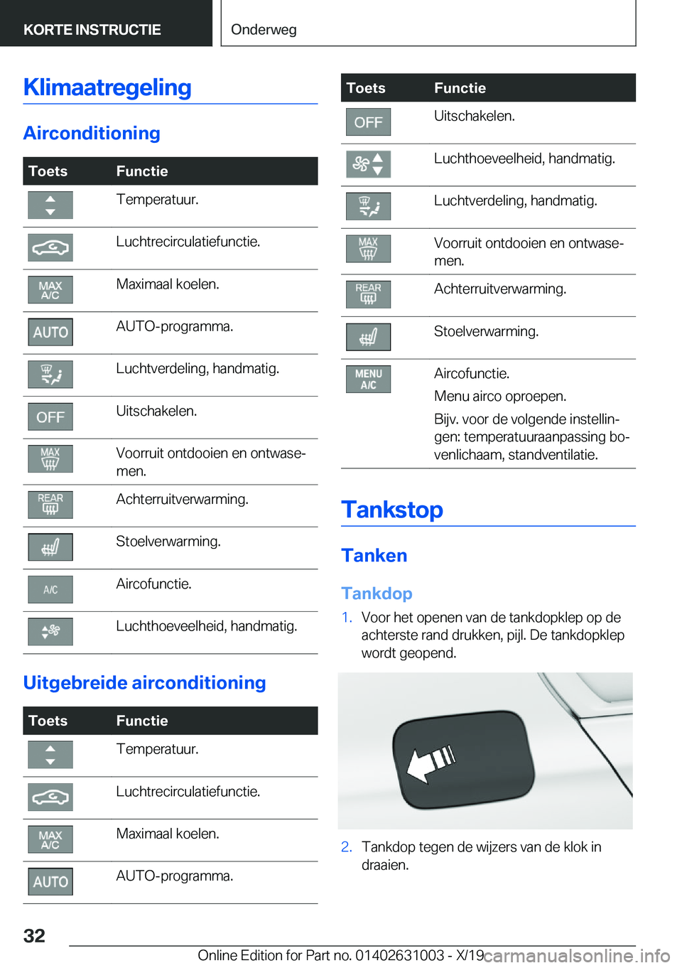 BMW 2 SERIES GRAN COUPE 2020  Instructieboekjes (in Dutch) �K�l�i�m�a�a�t�r�e�g�e�l�i�n�g
�A�i�r�c�o�n�d�i�t�i�o�n�i�n�g
�T�o�e�t�s�F�u�n�c�t�i�e�T�e�m�p�e�r�a�t�u�u�r�.�L�u�c�h�t�r�e�c�i�r�c�u�l�a�t�i�e�f�u�n�c�t�i�e�.�M�a�x�i�m�a�a�l��k�o�e�l�e�n�.�A�U�T�O