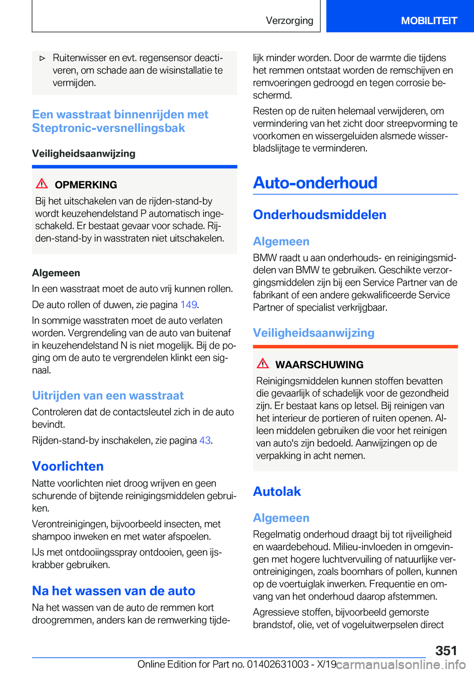 BMW 2 SERIES GRAN COUPE 2020  Instructieboekjes (in Dutch) 'x�R�u�i�t�e�n�w�i�s�s�e�r��e�n��e�v�t�.��r�e�g�e�n�s�e�n�s�o�r��d�e�a�c�t�ij�v�e�r�e�n�,��o�m��s�c�h�a�d�e��a�a�n��d�e��w�i�s�i�n�s�t�a�l�l�a�t�i�e��t�e
�v�e�r�m�i�j�d�e�n�.
�E�e�n��w