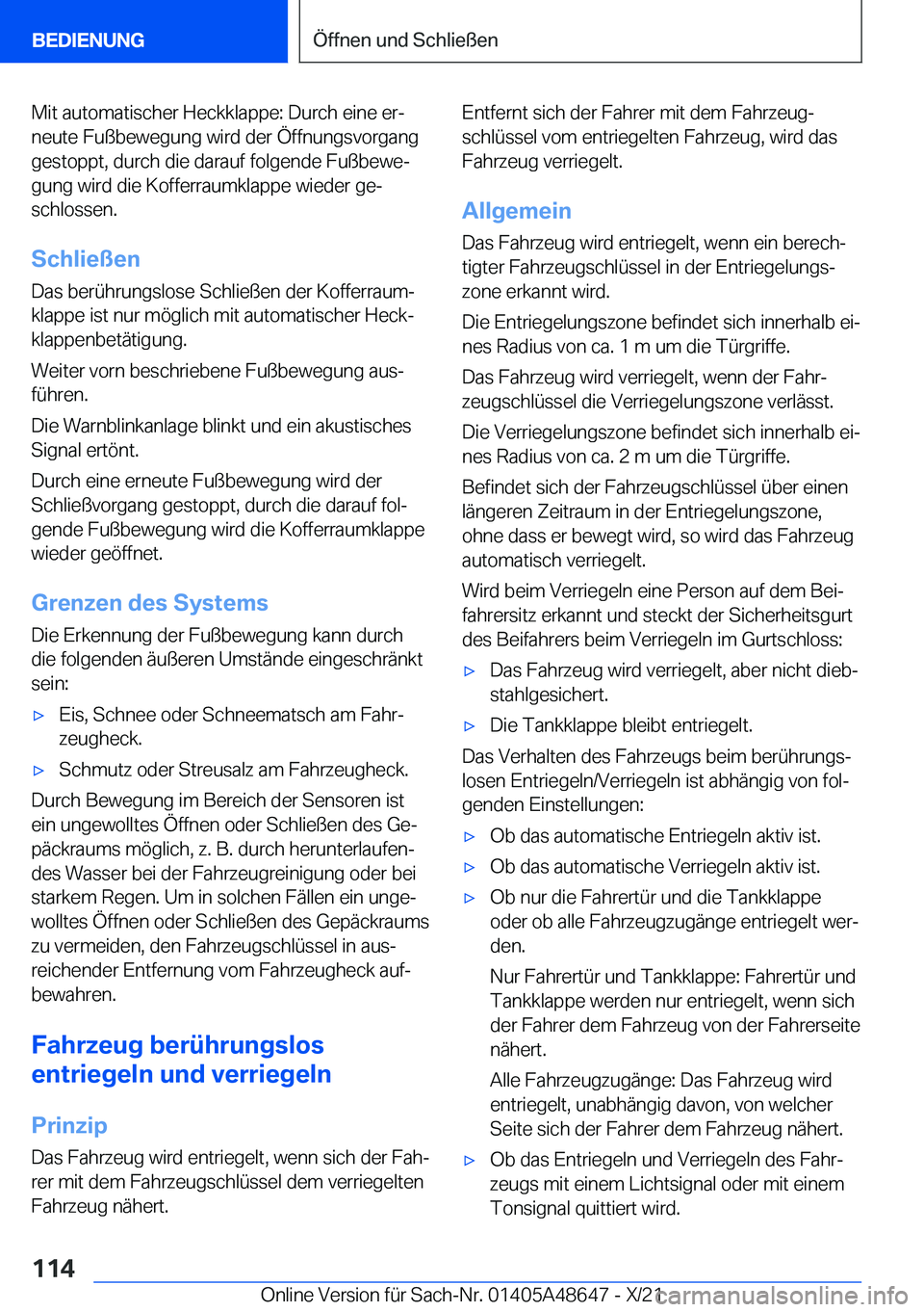 BMW 3 SERIES 2022  Betriebsanleitungen (in German) �M�i�t��a�u�t�o�m�a�t�i�s�c�h�e�r��H�e�c�k�k�l�a�p�p�e�:��D�u�r�c�h��e�i�n�e��e�rj
�n�e�u�t�e��F�u�