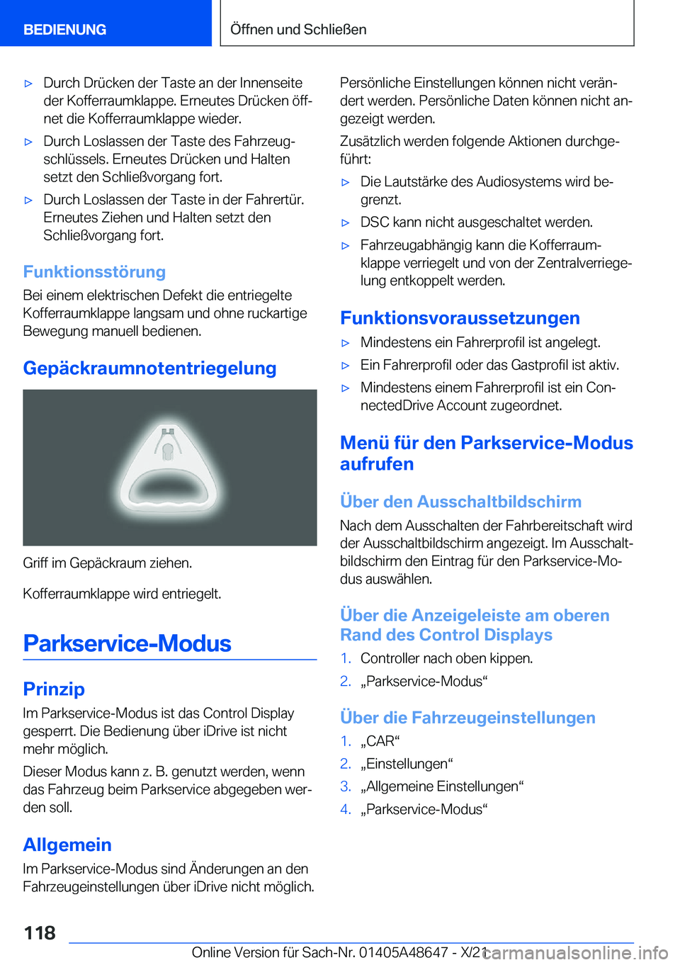 BMW 3 SERIES 2022  Betriebsanleitungen (in German) x�D�u�r�c�h��D�r�