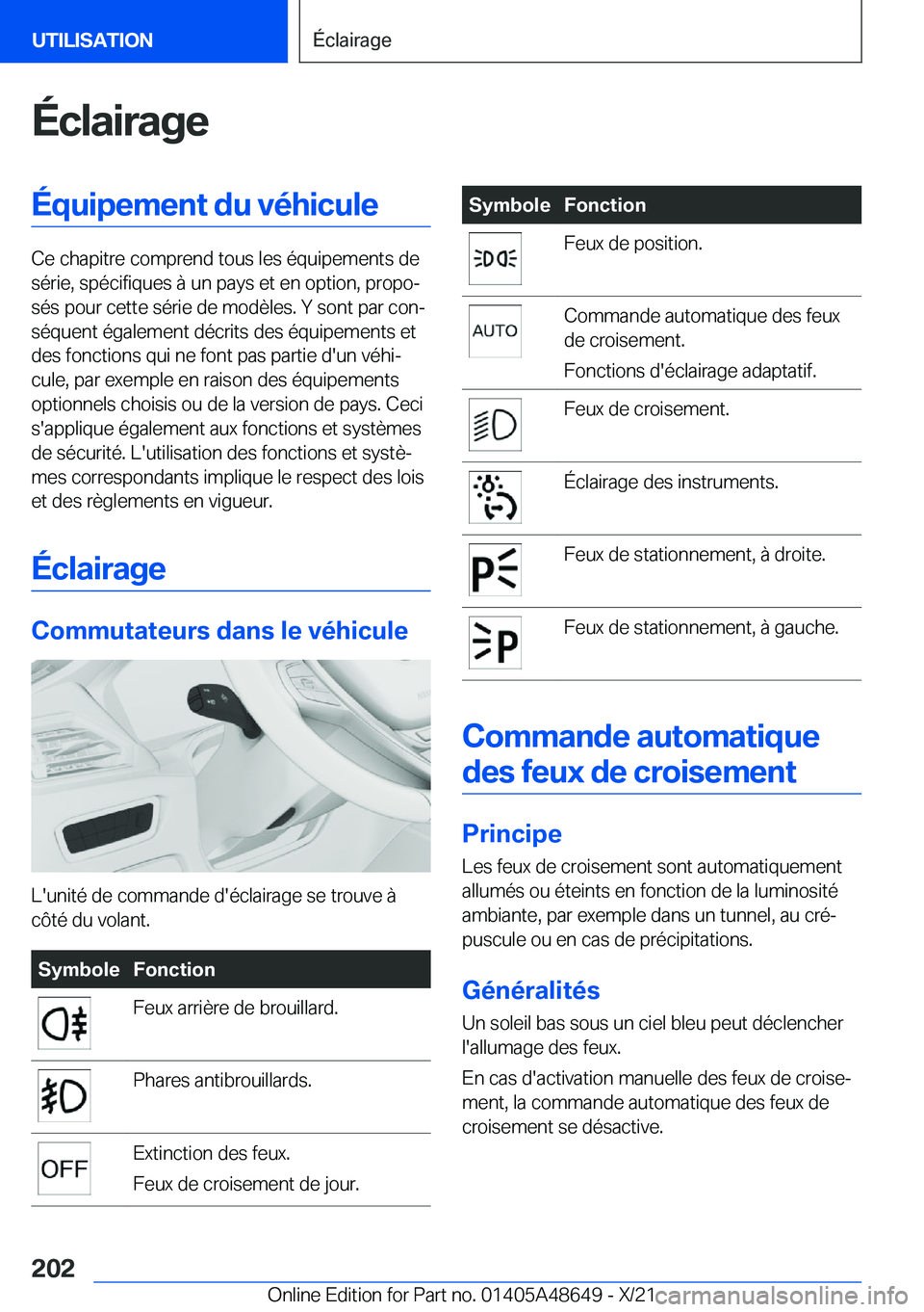 BMW 3 SERIES 2022  Notices Demploi (in French) �