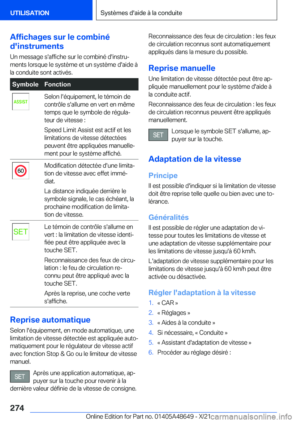 BMW 3 SERIES 2022  Notices Demploi (in French) �A�f�f�i�c�h�a�g�e�s��s�u�r��l�e��c�o�m�b�i�n�é
�d�'�i�n�s�t�r�u�m�e�n�t�s
�U�n��m�e�s�s�a�g�e��s�'�a�f�f�i�c�h�e��s�u�r��l�e��c�o�m�b�i�n�é��d�'�i�n�s�t�r�uj
�m�e�n�t�s��l�o�