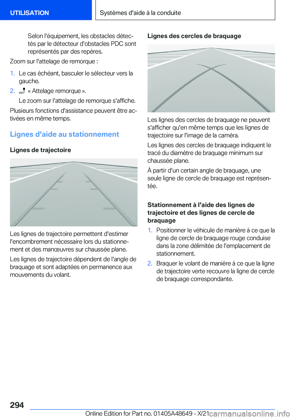 BMW 3 SERIES 2022  Notices Demploi (in French) �S�e�l�o�n��l�'�é�q�u�i�p�e�m�e�n�t�,��l�e�s��o�b�s�t�a�c�l�e�s��d�é�t�e�cj�t�é�s��p�a�r��l�e��d�é�t�e�c�t�e�u�r��d�'�o�b�s�t�a�c�l�e�s��P�D�C��s�o�n�t
�r�e�p�r�é�s�e�n�t�é�s�