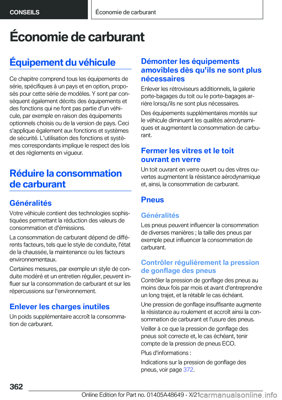 BMW 3 SERIES 2022  Notices Demploi (in French) �