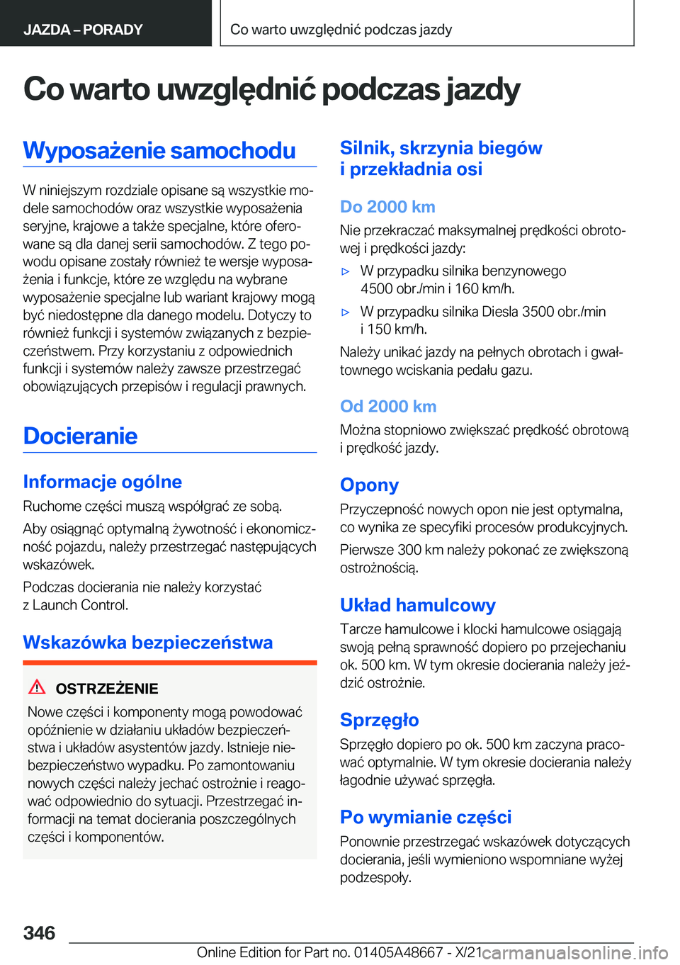 BMW 3 SERIES 2022  Instrukcja obsługi (in Polish) �C�o��w�a�r�t�o��u�w�z�g�l�