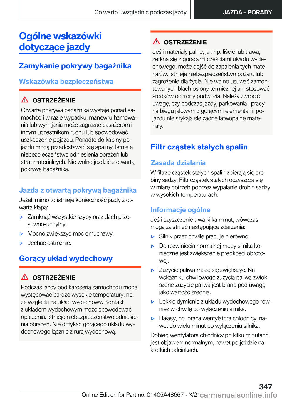 BMW 3 SERIES 2022  Instrukcja obsługi (in Polish) �O�g�