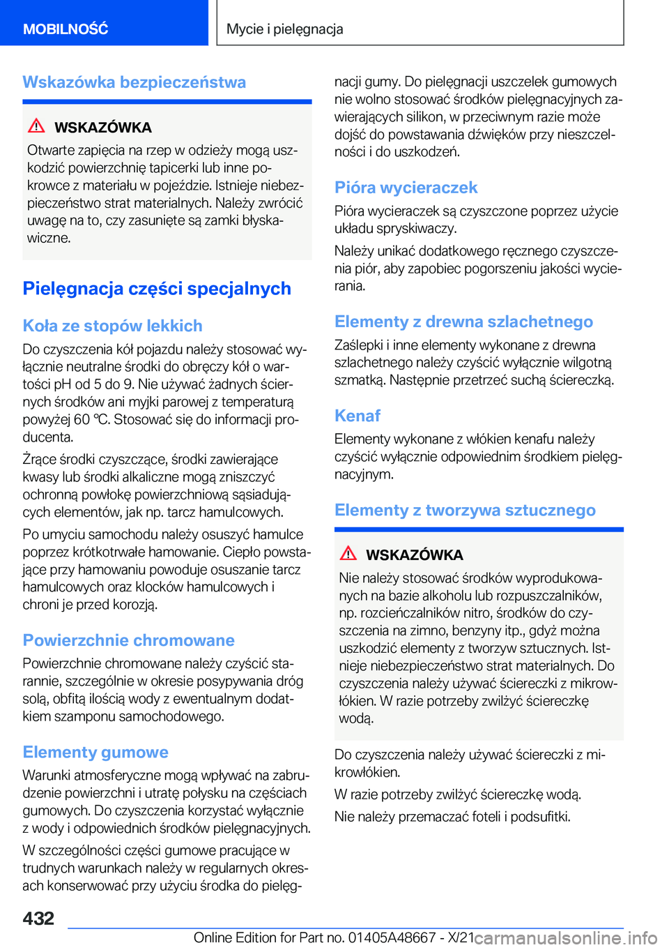 BMW 3 SERIES 2022  Instrukcja obsługi (in Polish) �W�s�k�a�z�