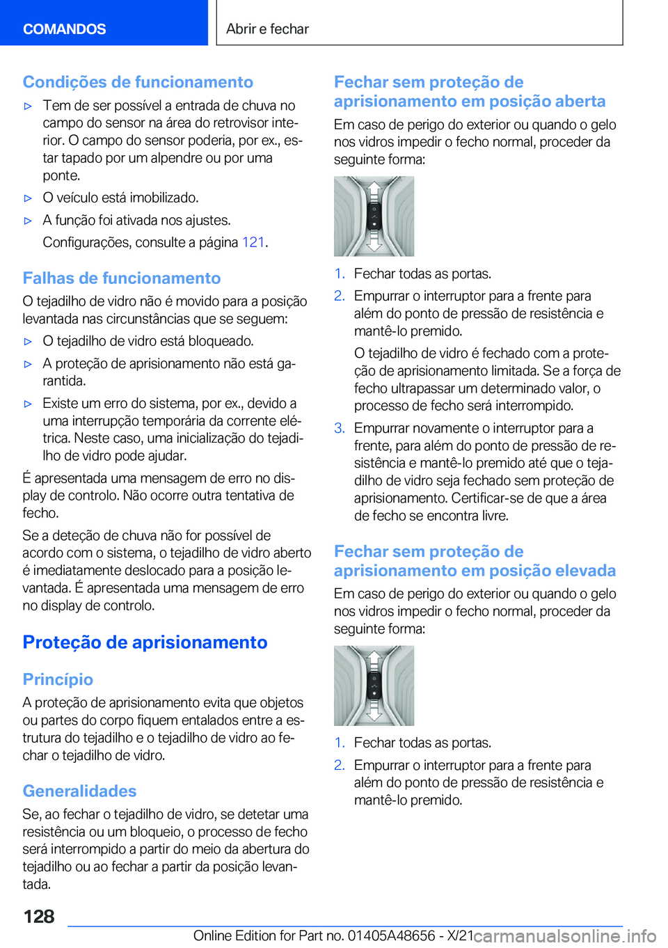 BMW 3 SERIES 2022  Manual do condutor (in Portuguese) �C�o�n�d�i�