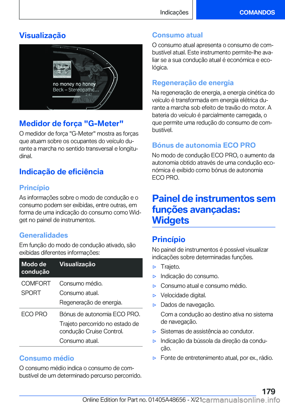BMW 3 SERIES 2022  Manual do condutor (in Portuguese) �V�i�s�u�a�l�i�z�a�