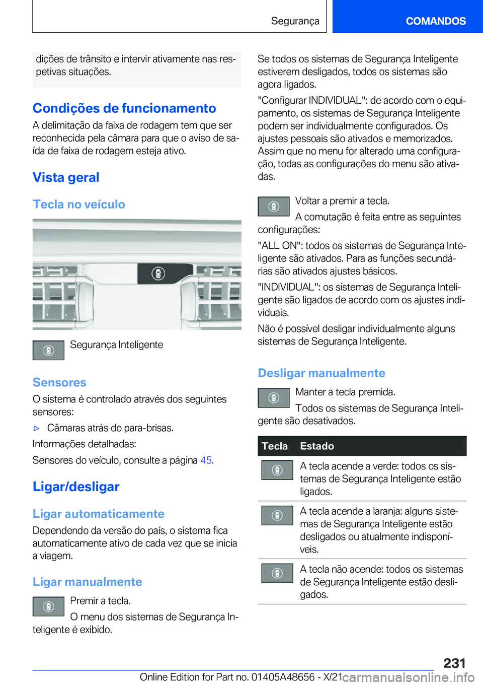 BMW 3 SERIES 2022  Manual do condutor (in Portuguese) �d�i�
