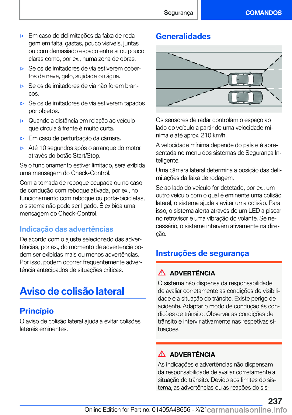 BMW 3 SERIES 2022  Manual do condutor (in Portuguese) x�E�m��c�a�s�o��d�e��d�e�l�i�m�i�t�a�