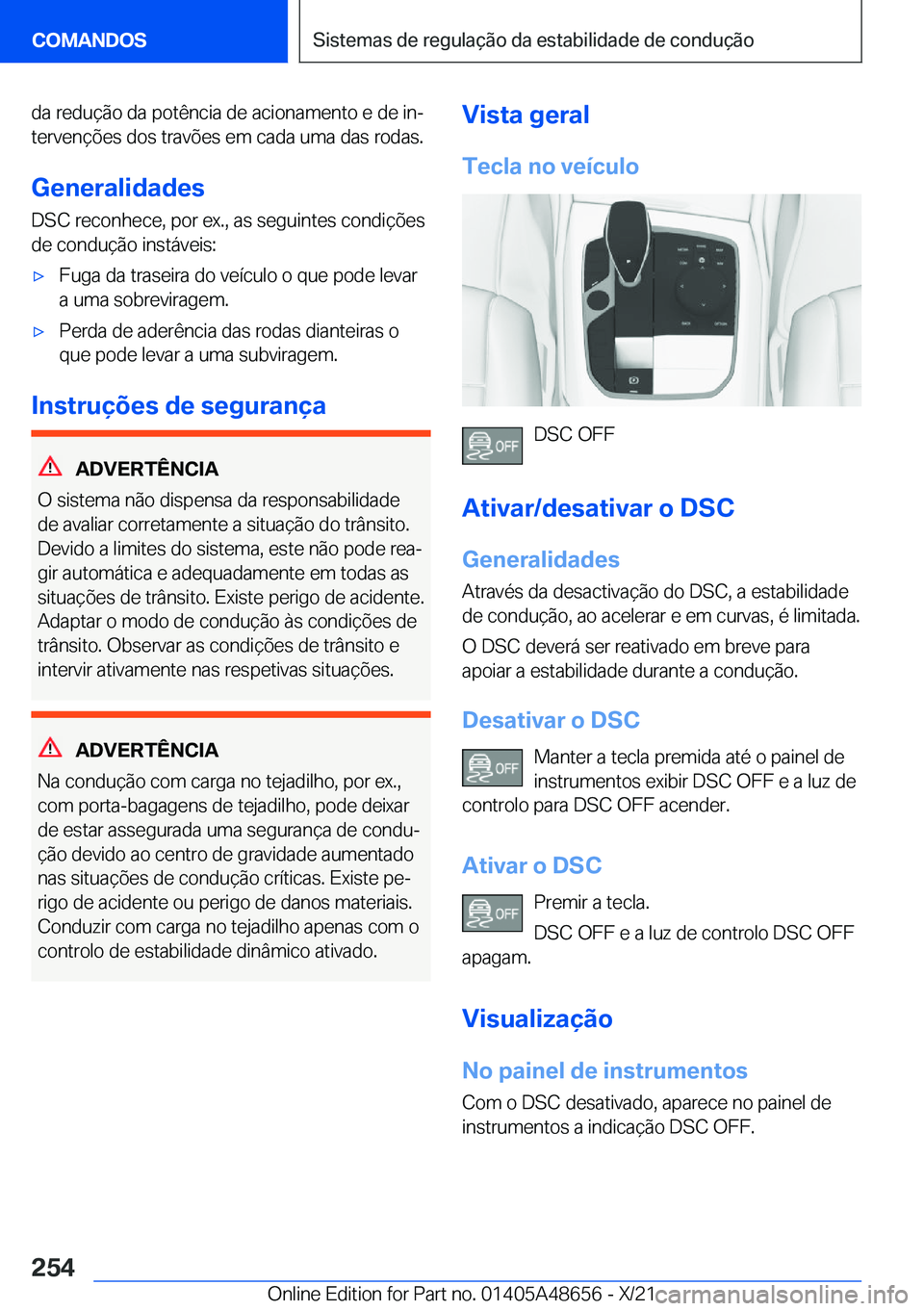 BMW 3 SERIES 2022  Manual do condutor (in Portuguese) �d�a��r�e�d�u�