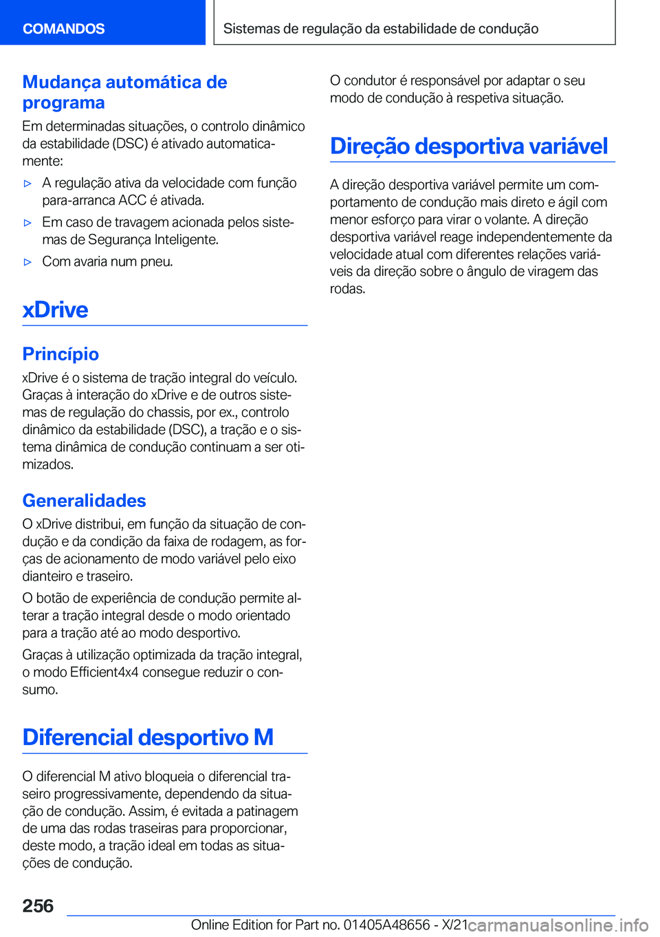 BMW 3 SERIES 2022  Manual do condutor (in Portuguese) �M�u�d�a�n�