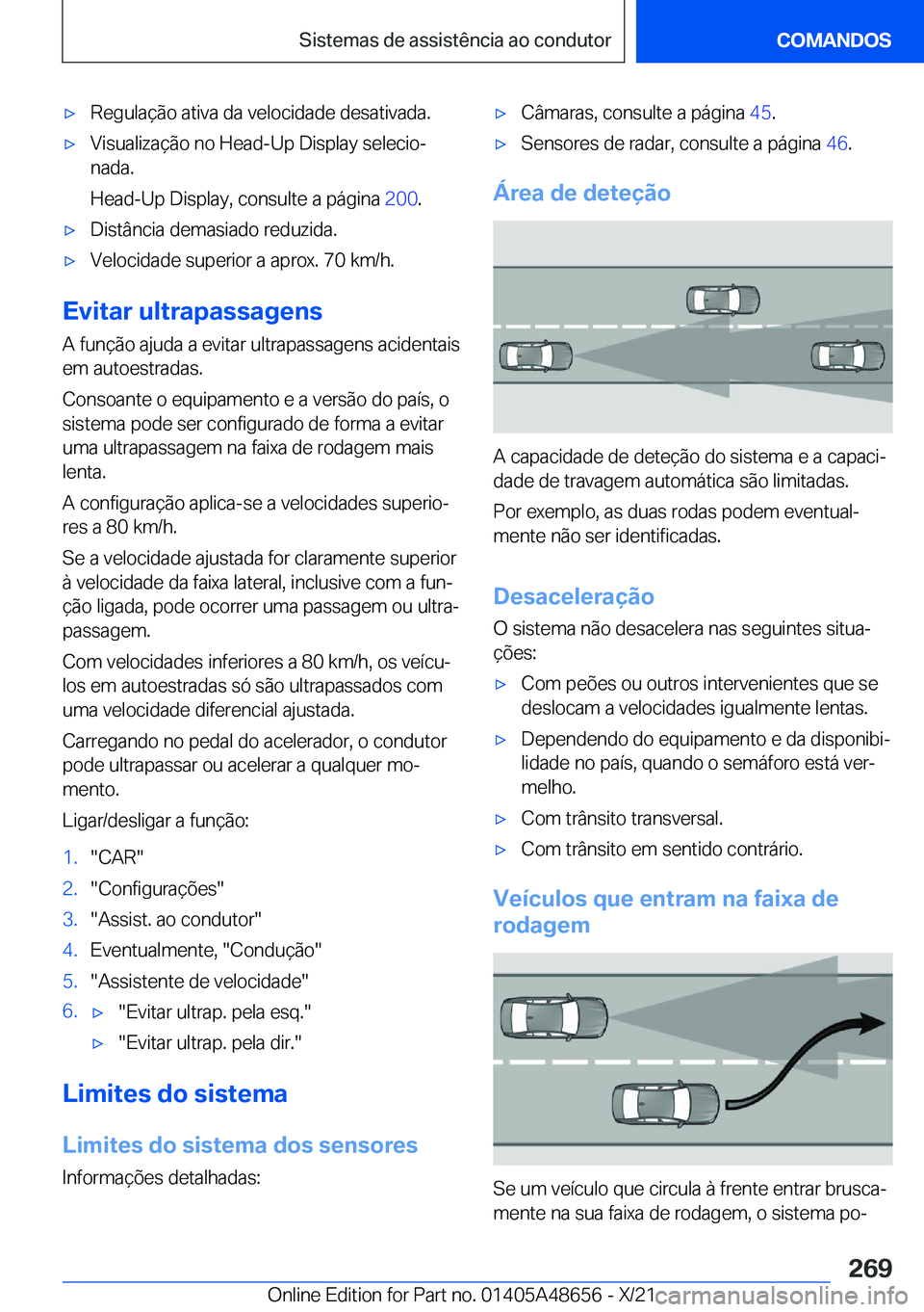 BMW 3 SERIES 2022  Manual do condutor (in Portuguese) x�R�e�g�u�l�a�