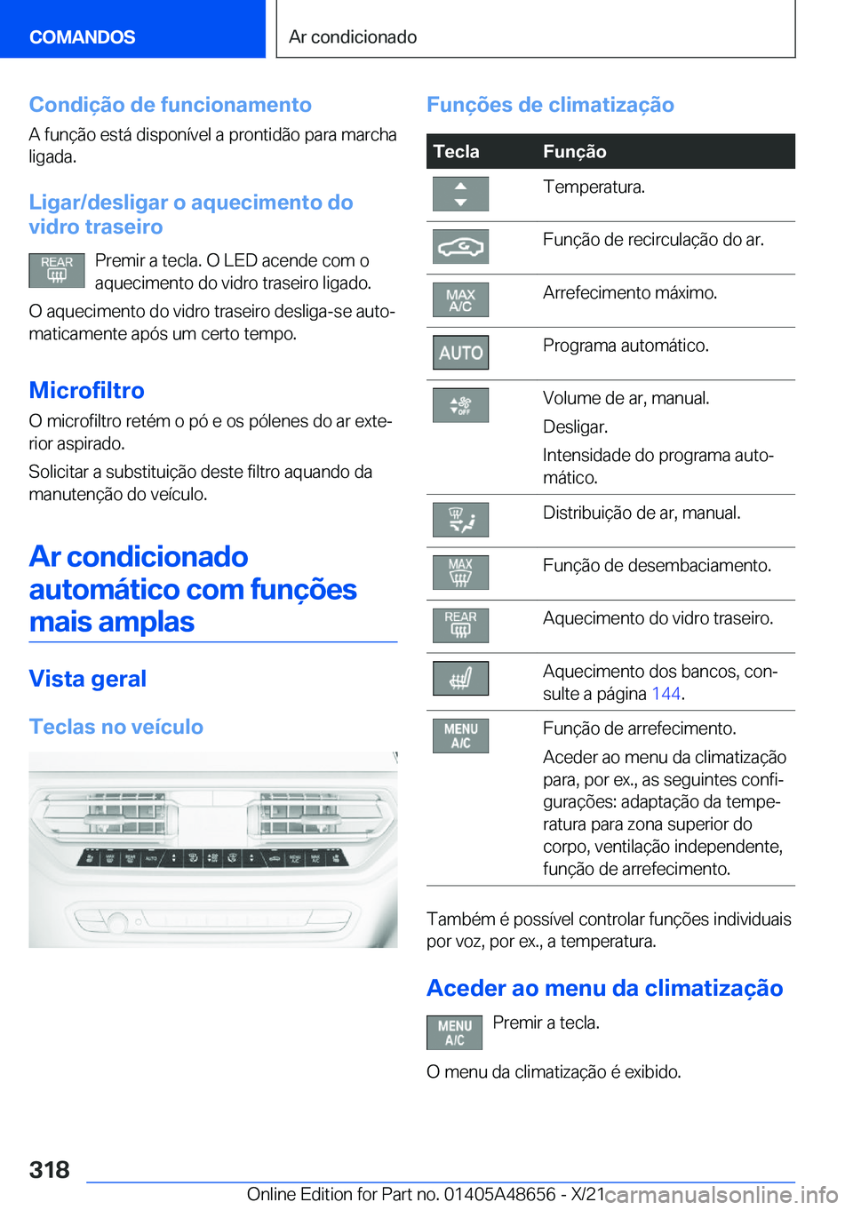 BMW 3 SERIES 2022  Manual do condutor (in Portuguese) �C�o�n�d�i�