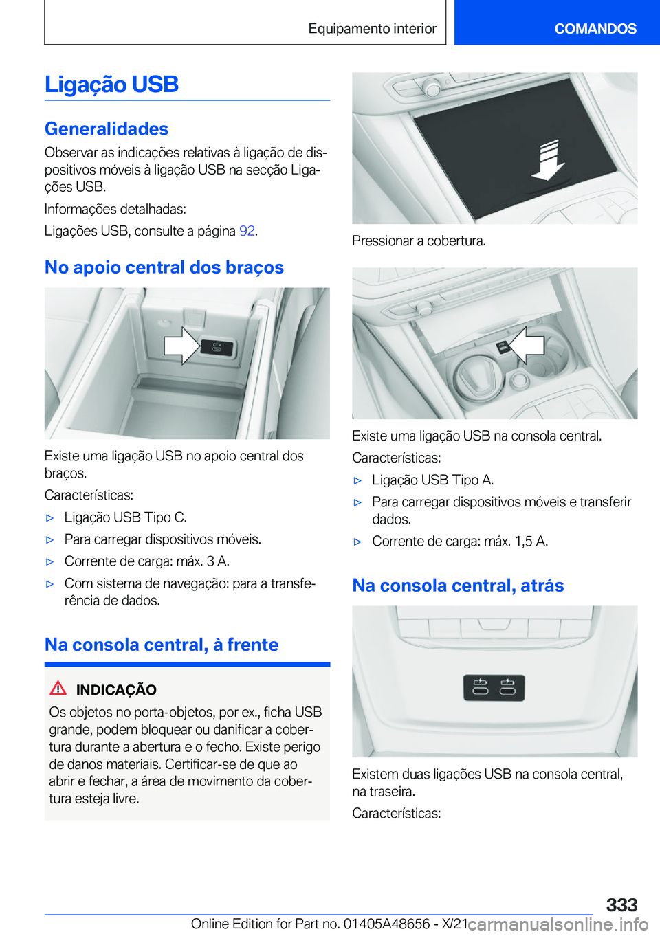 BMW 3 SERIES 2022  Manual do condutor (in Portuguese) �L�i�g�a�