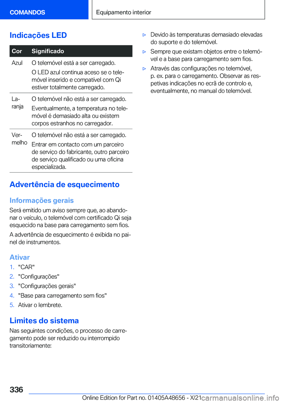 BMW 3 SERIES 2022  Manual do condutor (in Portuguese) �I�n�d�i�c�a�