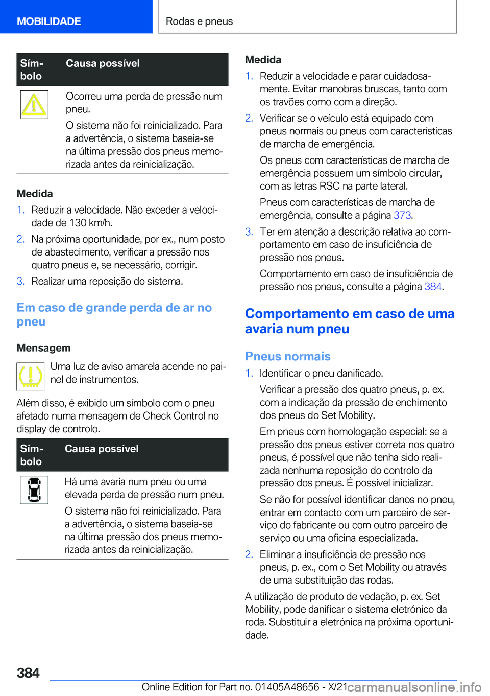 BMW 3 SERIES 2022  Manual do condutor (in Portuguese) �S�
