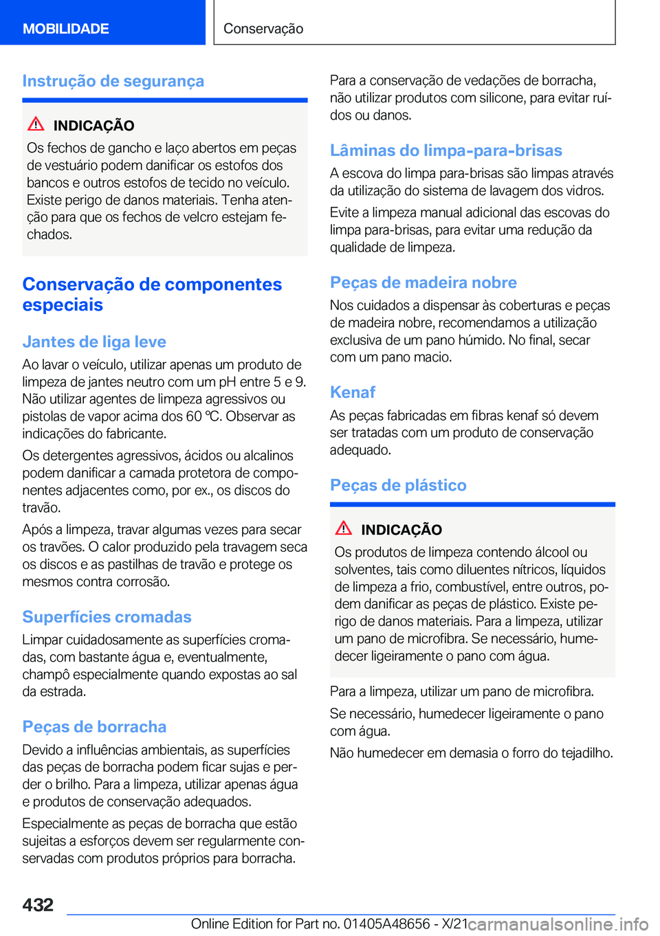 BMW 3 SERIES 2022  Manual do condutor (in Portuguese) �I�n�s�t�r�u�