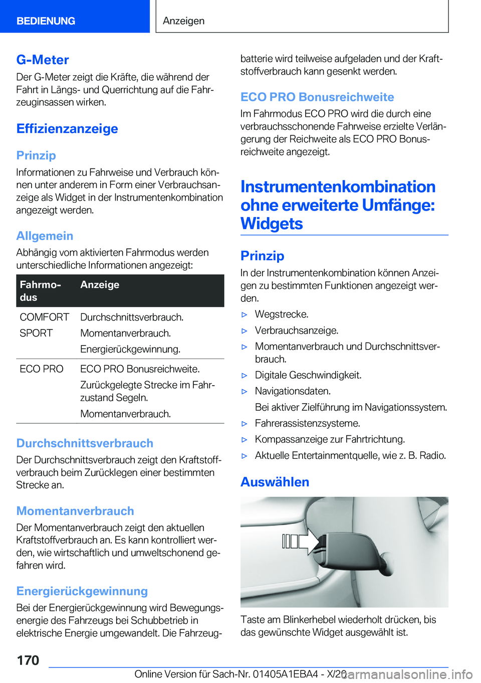 BMW 3 SERIES 2021  Betriebsanleitungen (in German) �G�-�M�e�t�e�r�D�e�r��G�-�M�e�t�e�r��z�e�i�g�t��d�i�e��K�r�