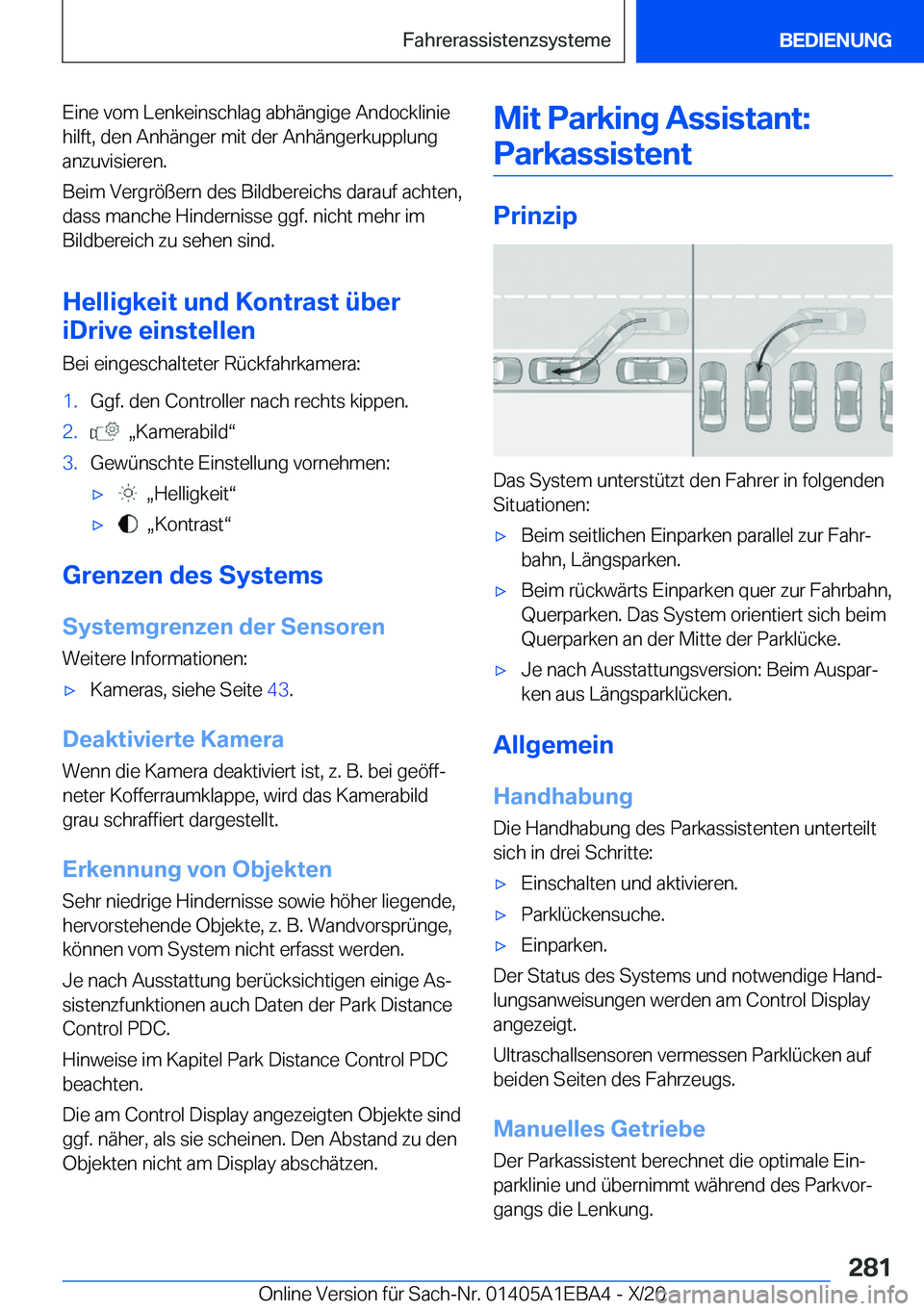 BMW 3 SERIES 2021  Betriebsanleitungen (in German) �E�i�n�e��v�o�m��L�e�n�k�e�i�n�s�c�h�l�a�g��a�b�h�
