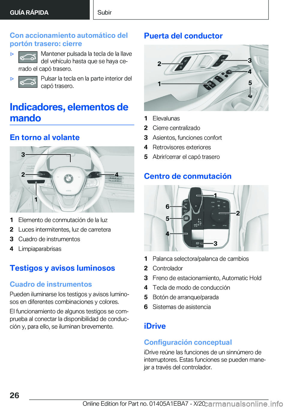 BMW 3 SERIES 2021  Manuales de Empleo (in Spanish) �C�o�n��a�c�c�i�o�n�a�m�i�e�n�t�o��a�u�t�o�m�