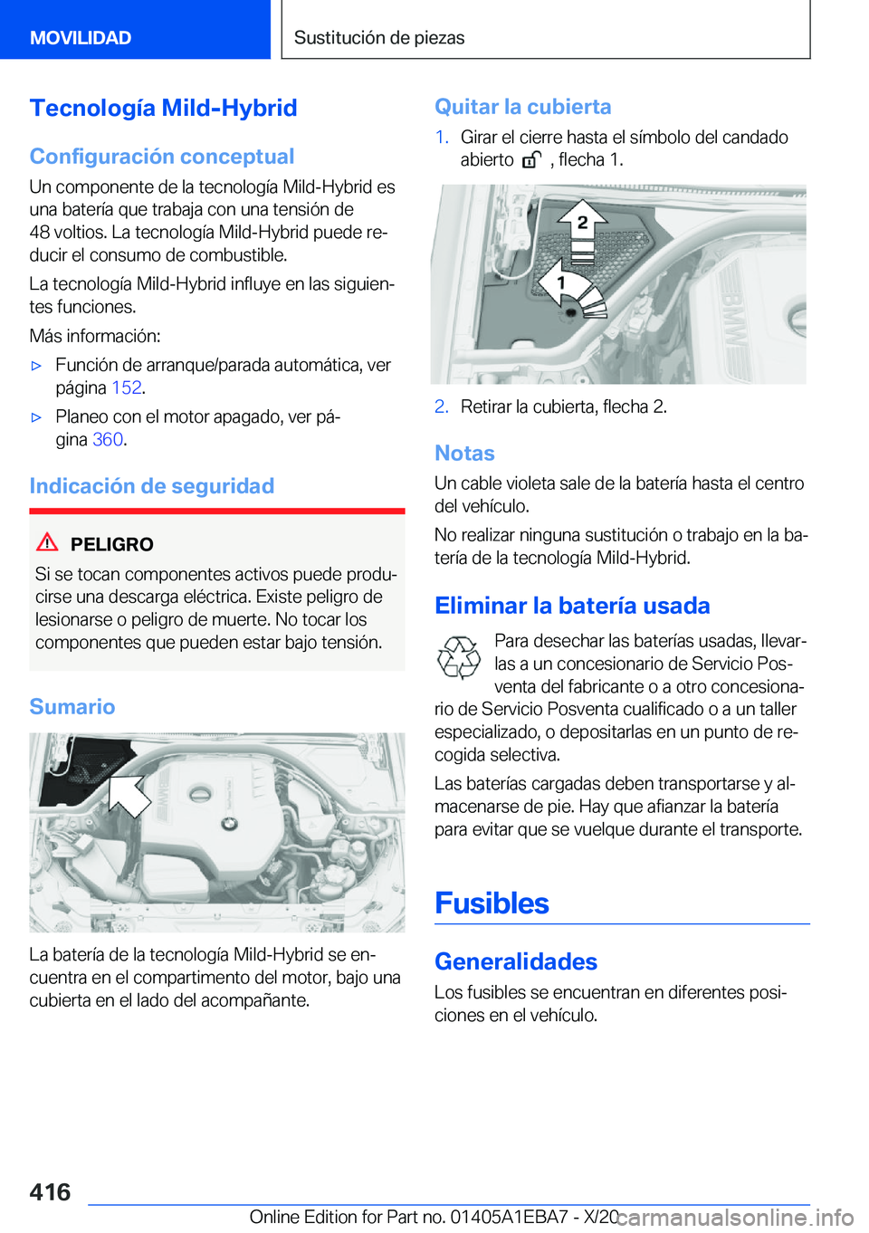 BMW 3 SERIES 2021  Manuales de Empleo (in Spanish) �T�e�c�n�o�l�o�g�