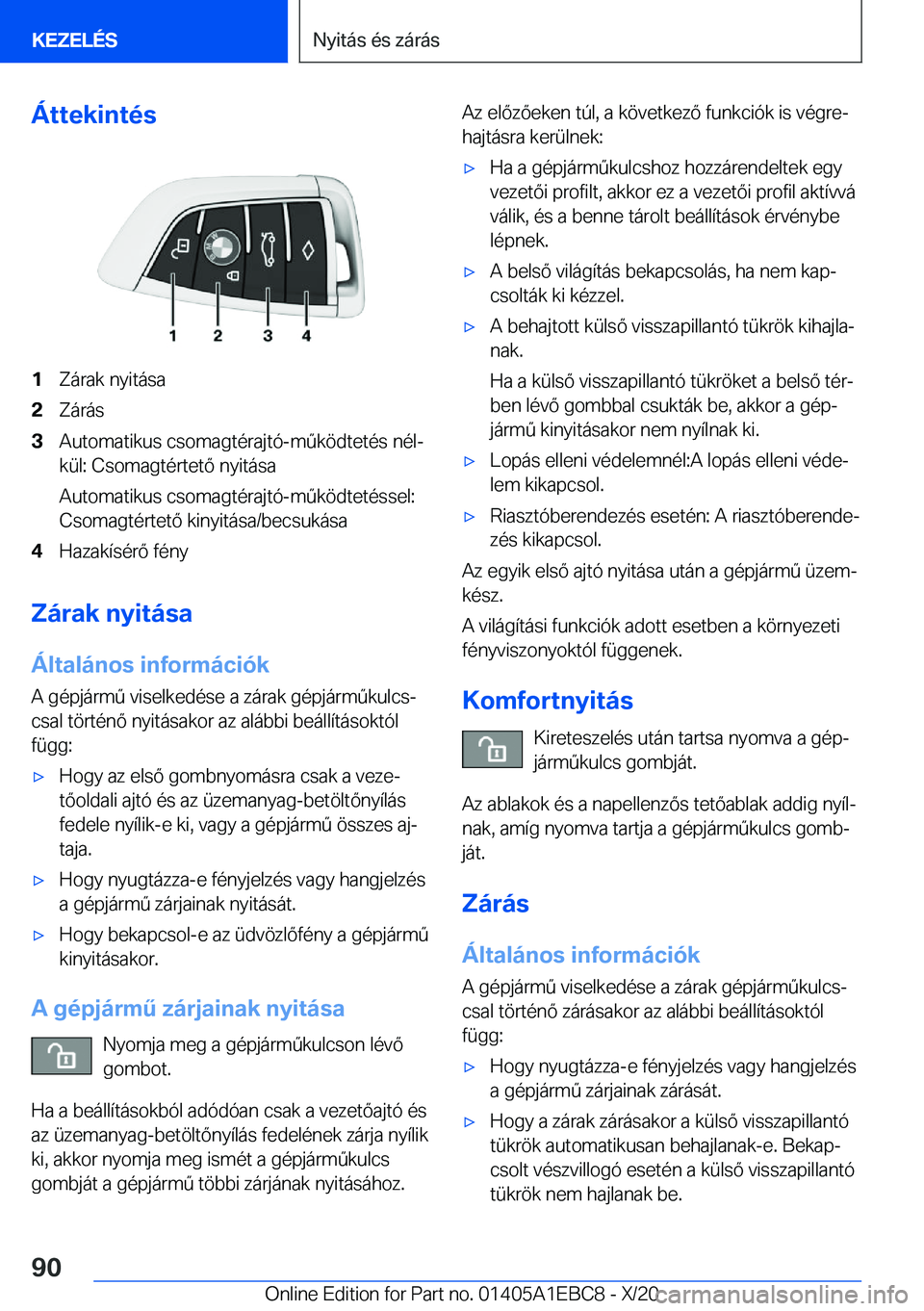 BMW 3 SERIES 2021  Kezelési útmutató (in Hungarian) �