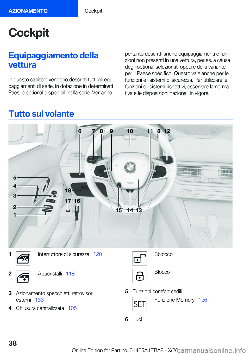 BMW 3 SERIES 2021  Libretti Di Uso E manutenzione (in Italian) �C�o�c�k�p�i�t�E�q�u�i�p�a�g�g�i�a�m�e�n�t�o��d�e�l�l�a�v�e�t�t�u�r�a
�I�n��q�u�e�s�t�o��c�a�p�i�t�o�l�o��v�e�n�g�o�n�o��d�e�s�c�r�i�t�t�i��t�u�t�t�i��g�l�i��e�q�u�iª
�p�a�g�g�i�a�m�e�n�t�i�