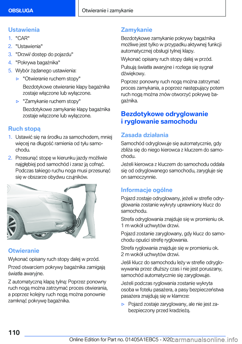 BMW 3 SERIES 2021  Instrukcja obsługi (in Polish) �U�s�t�a�w�i�e�n�i�a�1�.��C�A�R��2�.��U�s�t�a�w�i�e�n�i�a��3�.��D�r�z�w�i�/��d�o�s�t�