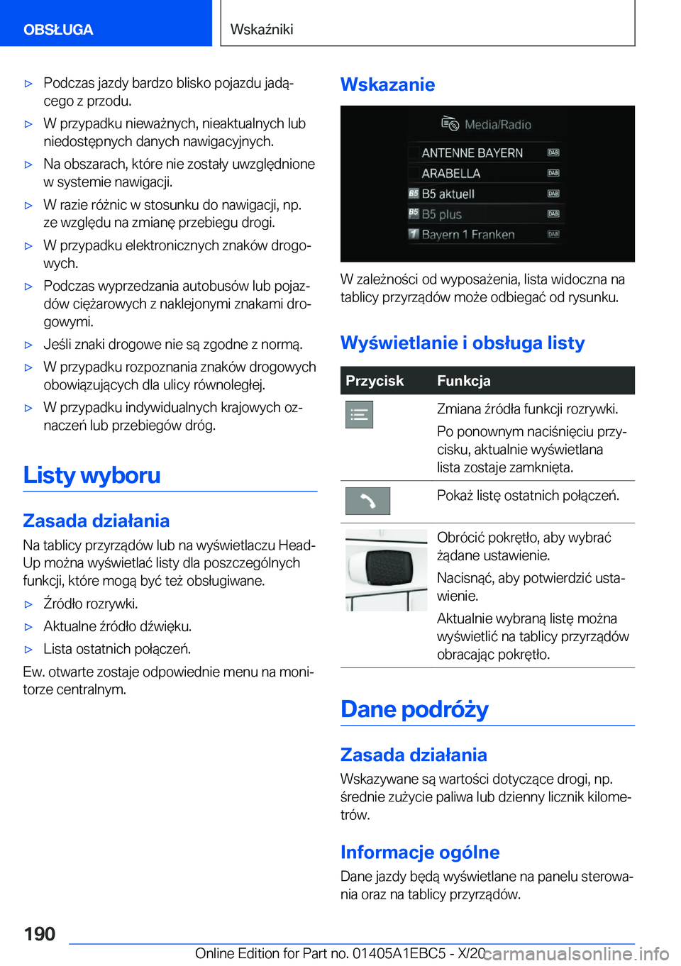 BMW 3 SERIES 2021  Instrukcja obsługi (in Polish) 'x�P�o�d�c�z�a�s��j�a�z�d�y��b�a�r�d�z�o��b�l�i�s�k�o��p�o�j�a�z�d�u��j�a�d�