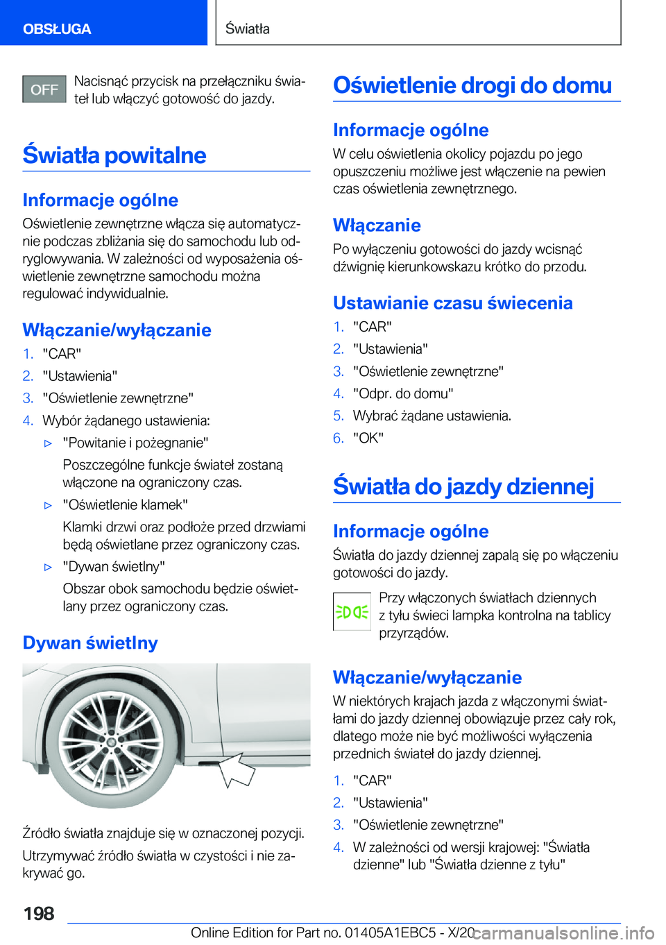 BMW 3 SERIES 2021  Instrukcja obsługi (in Polish) �N�a�c�i�s�n�