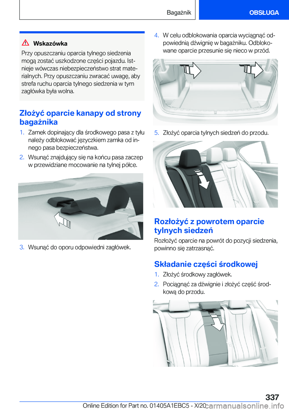 BMW 3 SERIES 2021  Instrukcja obsługi (in Polish) �W�s�k�a�z�