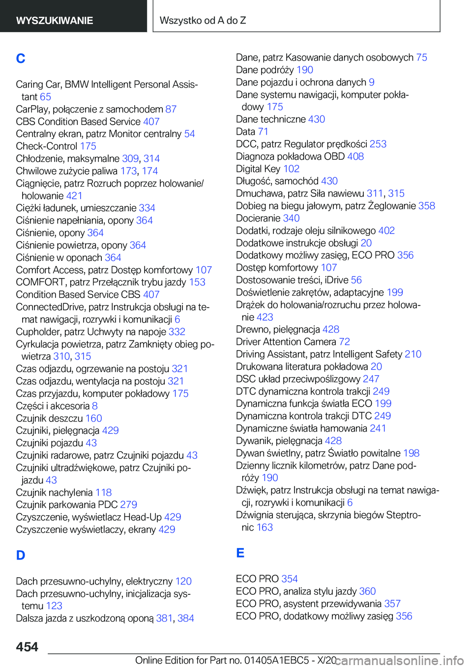 BMW 3 SERIES 2021  Instrukcja obsługi (in Polish) �C�C�a�r�i�n�g��C�a�r�,��B�M�W��I�n�t�e�l�l�i�g�e�n�t��P�e�r�s�o�n�a�l��A�s�s�i�sj �t�a�n�t� �6�5�
�C�a�r�P�l�a�y�,��p�o�ł�