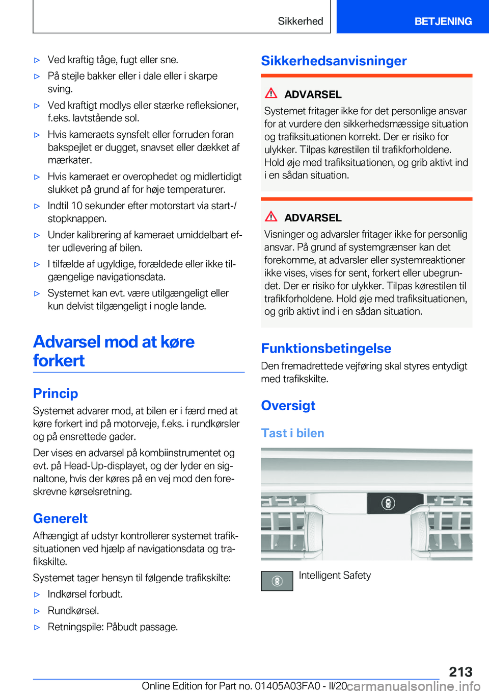 BMW 3 SERIES 2020  InstruktionsbØger (in Danish) 'x�V�e�d��k�r�a�f�t�i�g��t�å�g�e�,��f�u�g�t��e�l�l�e�r��s�n�e�.'x�P�å��s�t�e�j�l�e��b�a�k�k�e�r��e�l�l�e�r��i��d�a�l�e��e�l�l�e�r��i��s�k�a�r�p�e
�s�v�i�n�g�.'x�V�e�d��k�r�