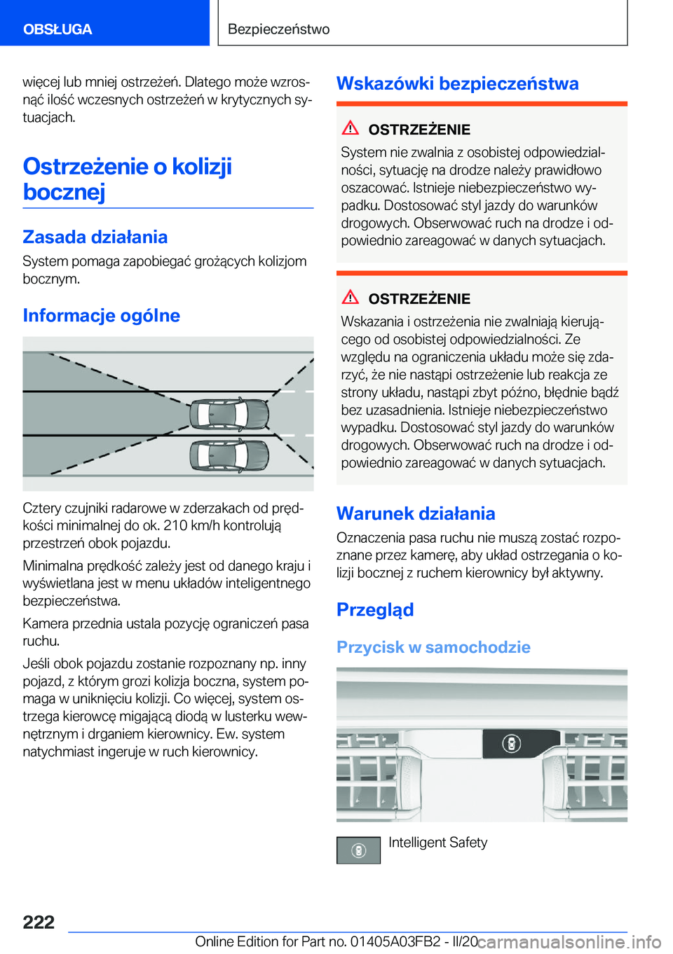 BMW 3 SERIES 2020  Instrukcja obsługi (in Polish) �w�i�