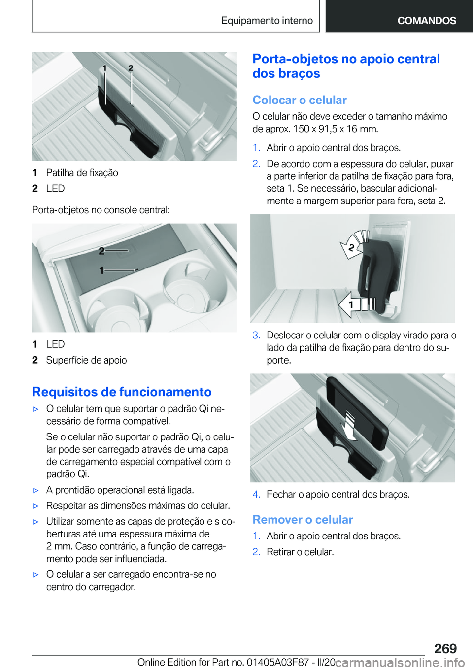BMW 3 SERIES 2020  Manual do condutor (in Portuguese) �1�P�a�t�i�l�h�a��d�e��f�i�x�a�