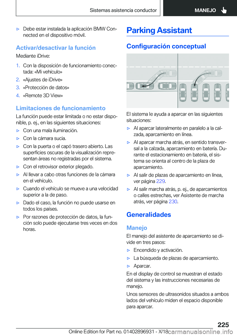 BMW 3 SERIES 2019  Manuales de Empleo (in Spanish) x�D�e�b�e��e�s�t�a�r��i�n�s�t�a�l�a�d�a��l�a��a�p�l�i�c�a�c�i�