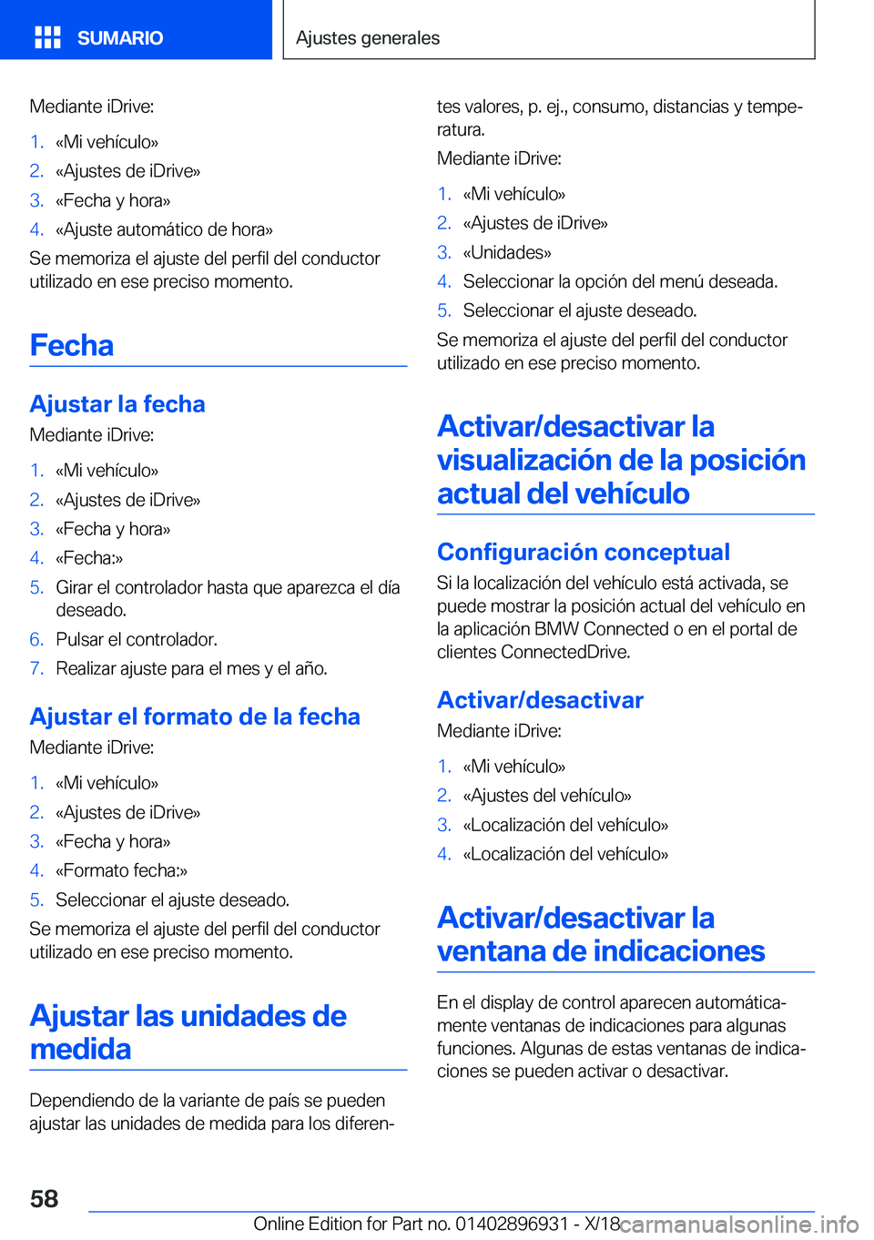 BMW 3 SERIES 2019  Manuales de Empleo (in Spanish) �M�e�d�i�a�n�t�e��i�D�r�i�v�e�:�1�.�«�M�i��v�e�h�