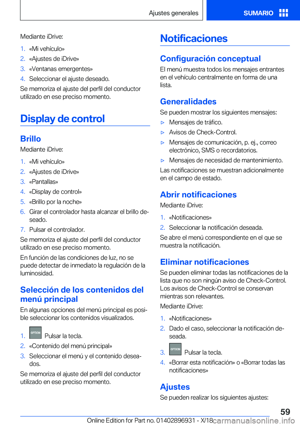 BMW 3 SERIES 2019  Manuales de Empleo (in Spanish) �M�e�d�i�a�n�t�e��i�D�r�i�v�e�:�1�.�«�M�i��v�e�h�