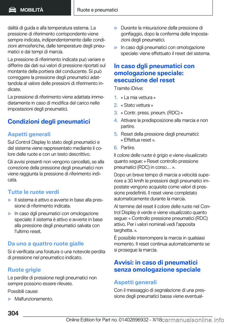 BMW 3 SERIES 2019  Libretti Di Uso E manutenzione (in Italian) �d�a�l�i�t�