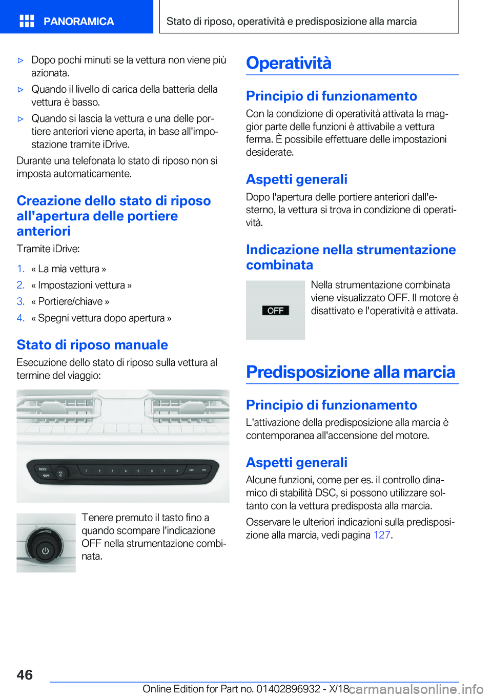 BMW 3 SERIES 2019  Libretti Di Uso E manutenzione (in Italian) 'x�D�o�p�o��p�o�c�h�i��m�i�n�u�t�i��s�e��l�a��v�e�t�t�u�r�a��n�o�n��v�i�e�n�e��p�i�